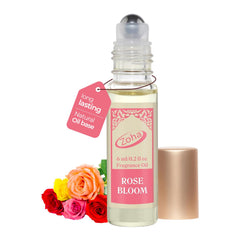 Zoha Rose Bloom bottle with rose petals, ideal for daily wear