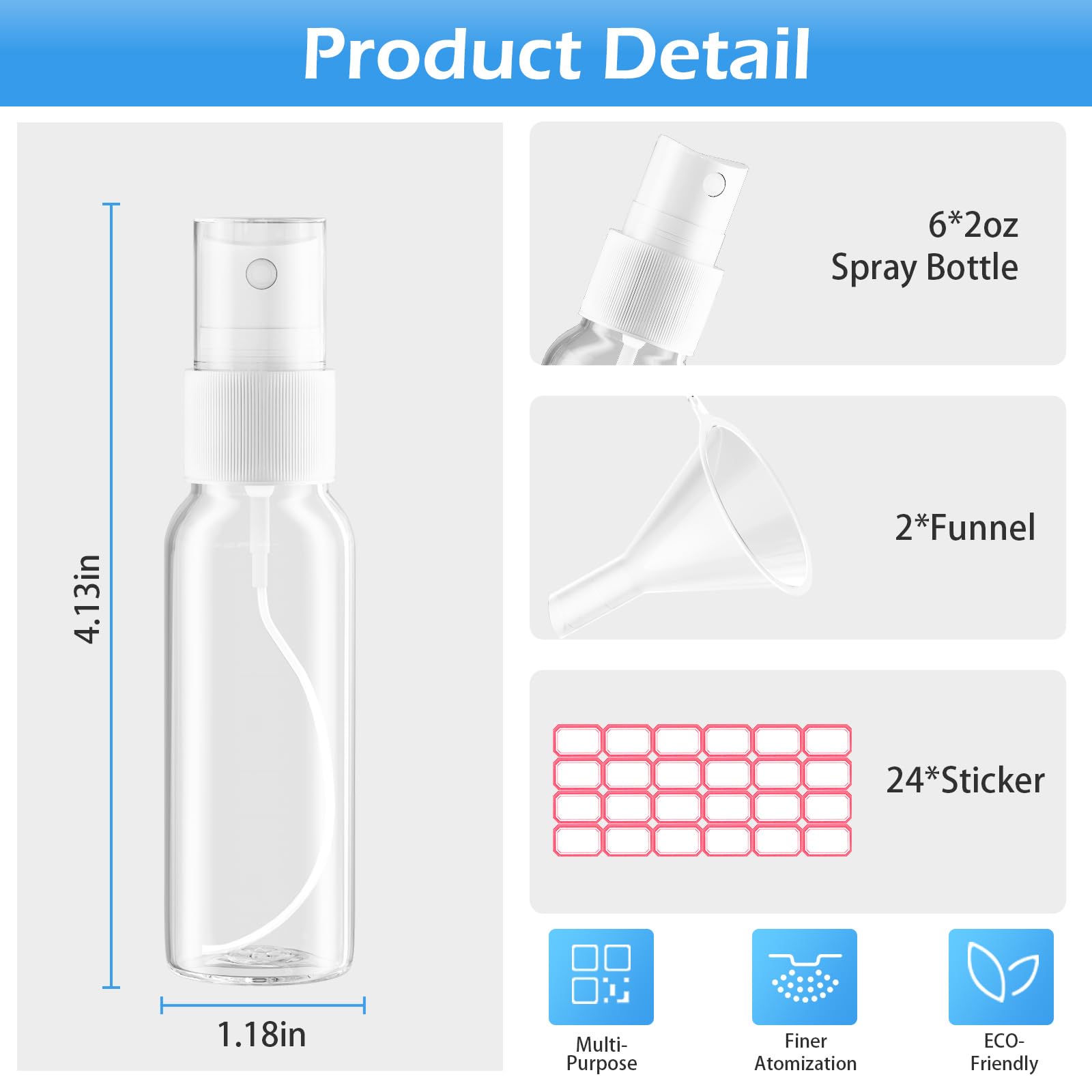 Zoizocp travel-size bottle 50ml ideal for toiletries and cosmetics on trips.