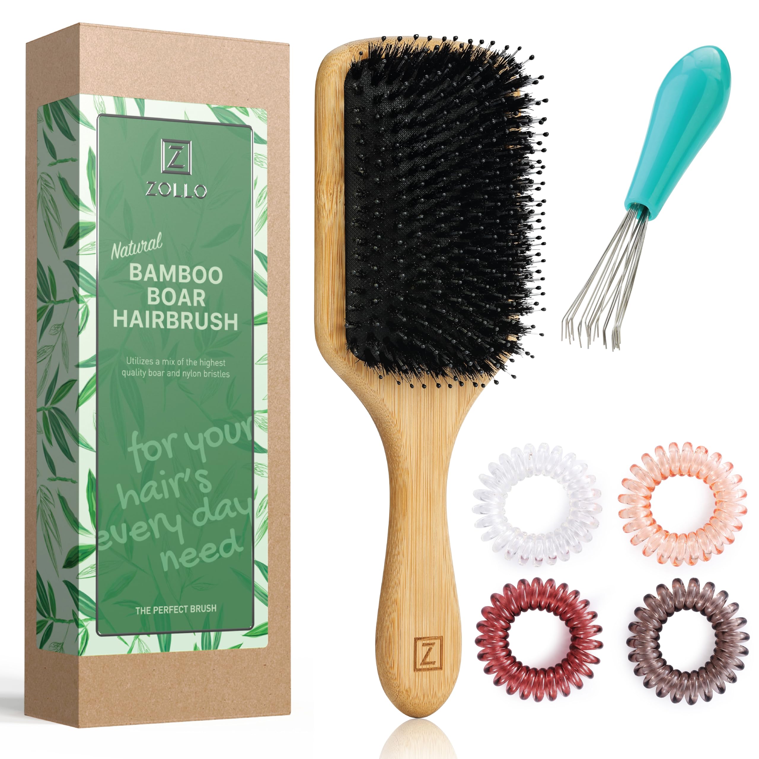 Zollo cruelty-free packaging and sustainable bamboo materials.
