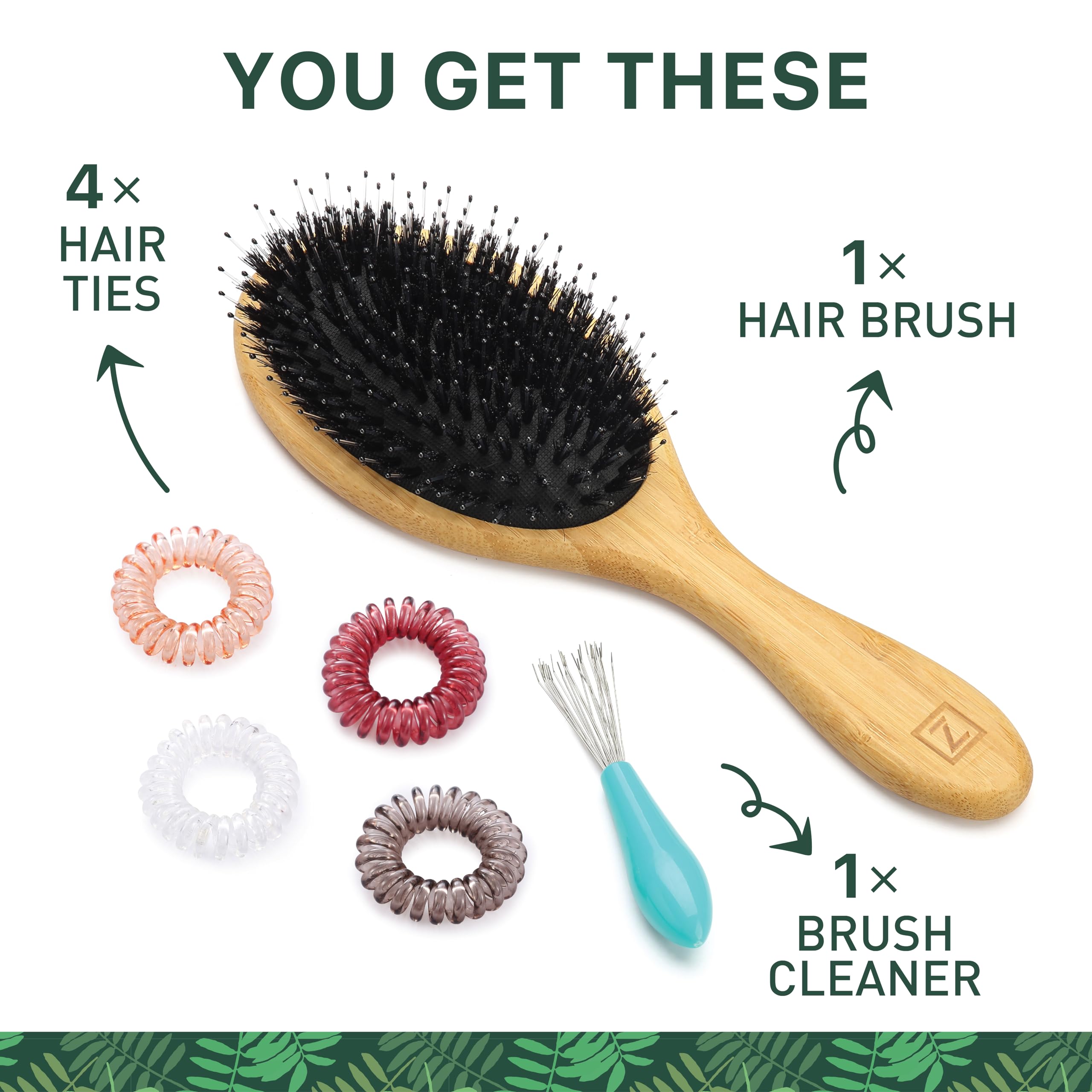 Zollo mini-rake cleaning tool helps remove loose hairs after styling.
