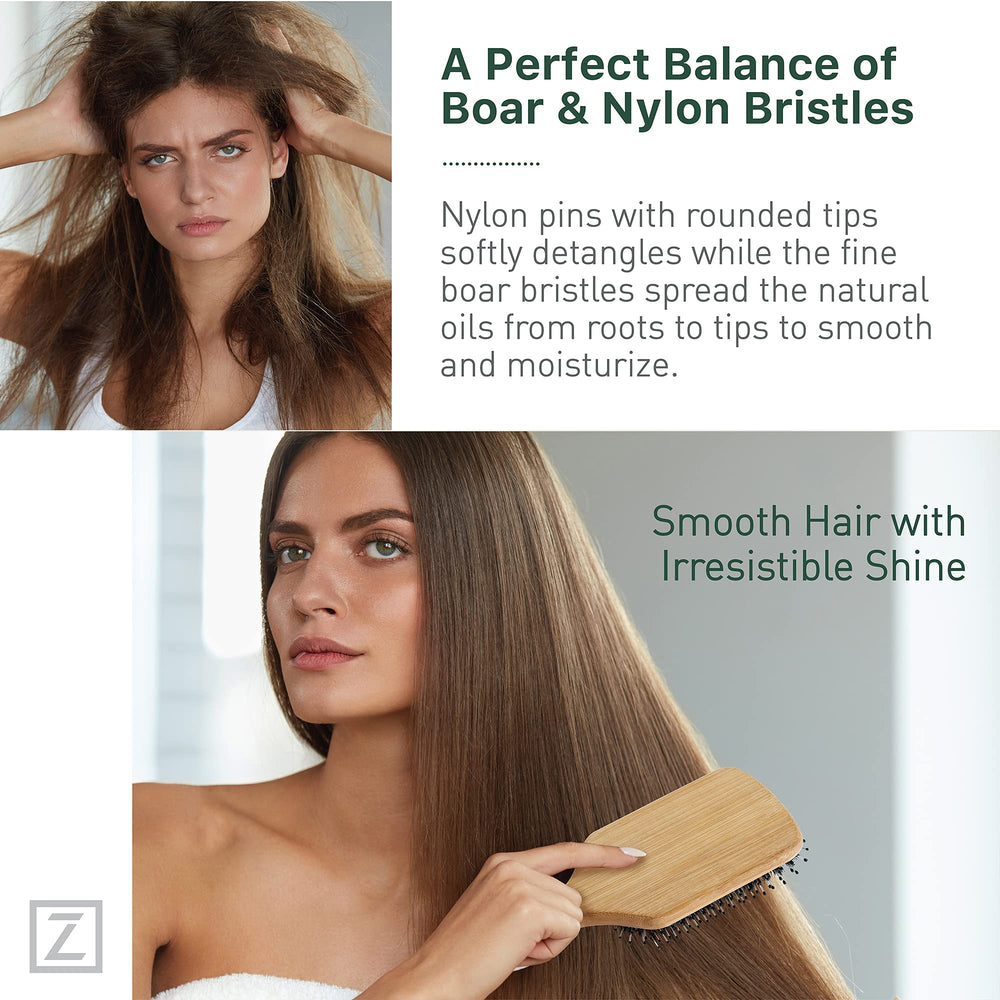 Zollo nylon pins with rounded tips protect hair while detangling.