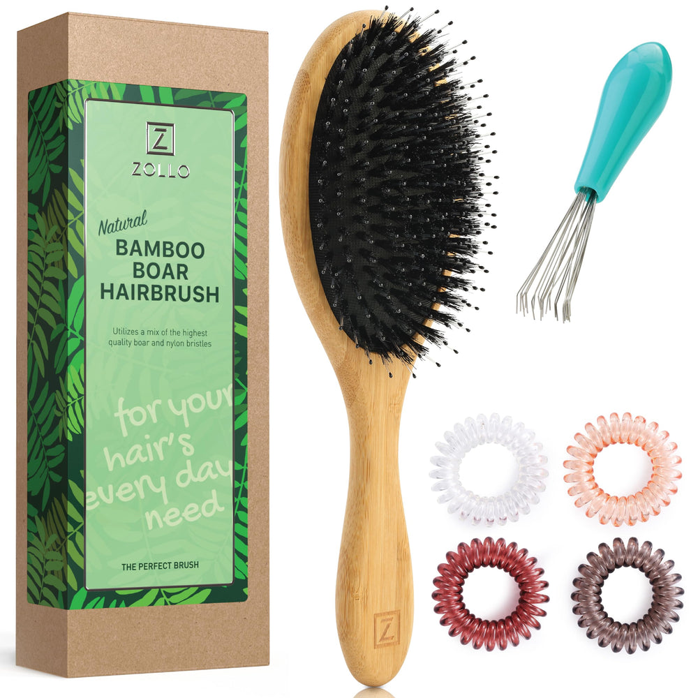 Zollo spiral pony-tail ties in natural colors for easy updos.