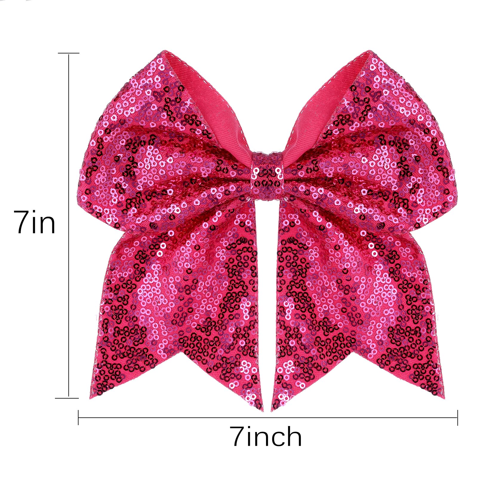 Zolyco hot pink glitter bow clip complements dresses and backpacks