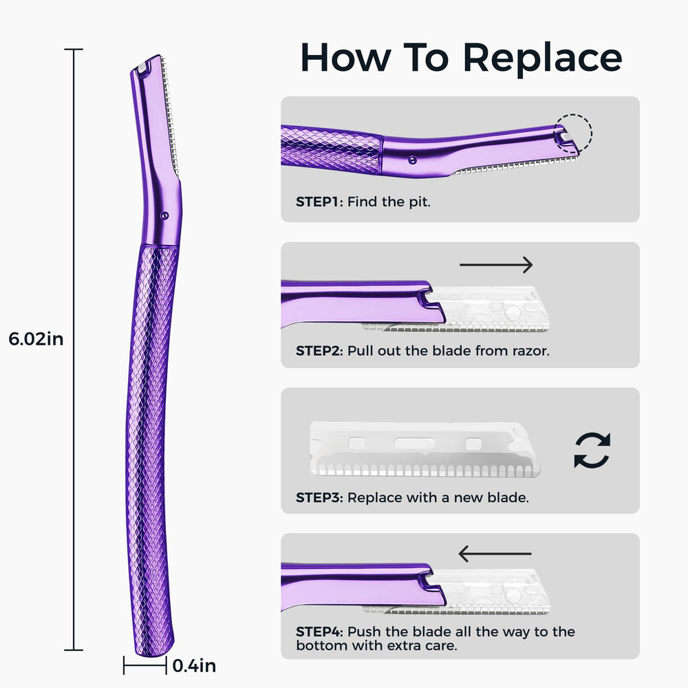 ZOMCHI six-blade replacement pack keeps grooming routine uninterrupted.