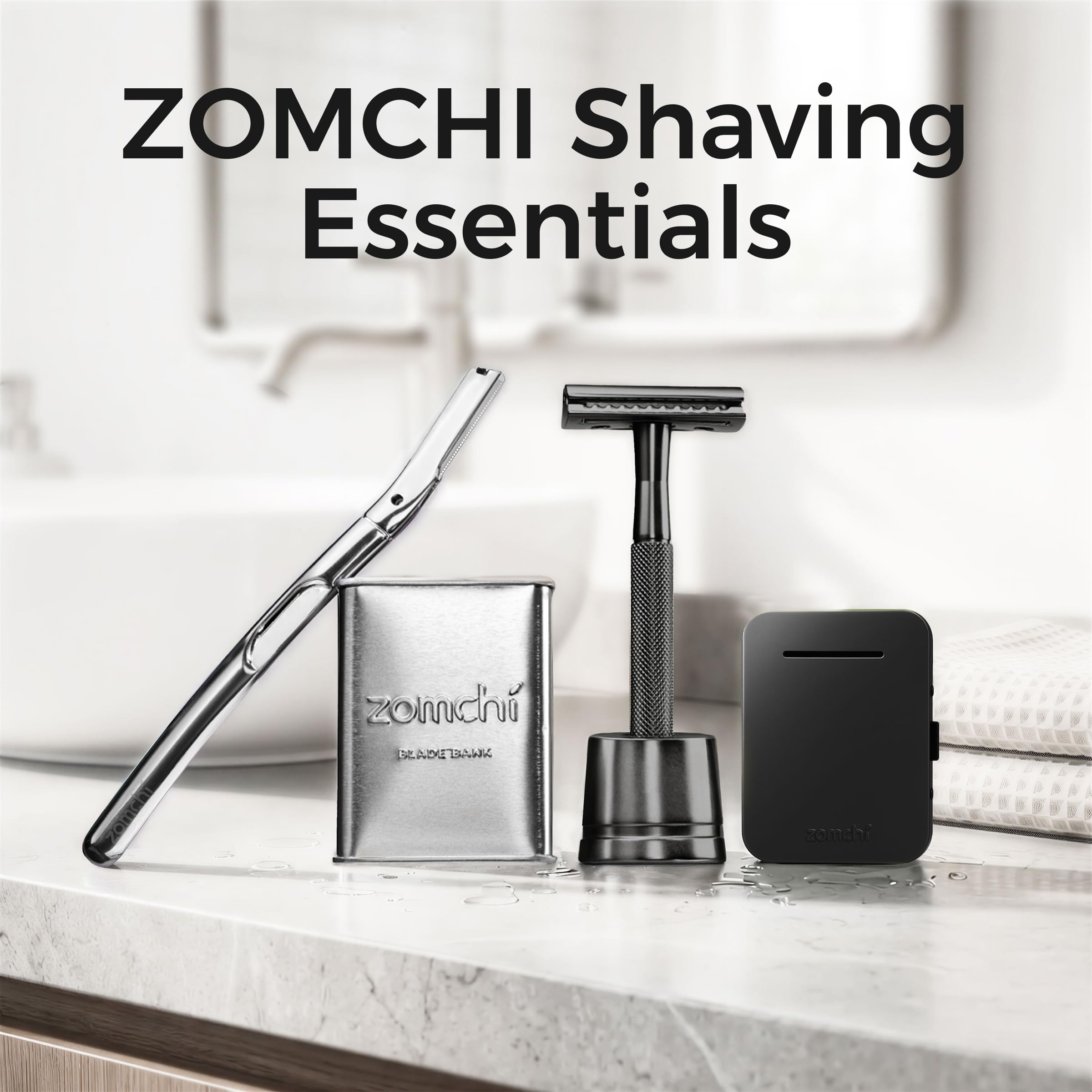 ZOMCHI black packaged razor ready for premium grooming
