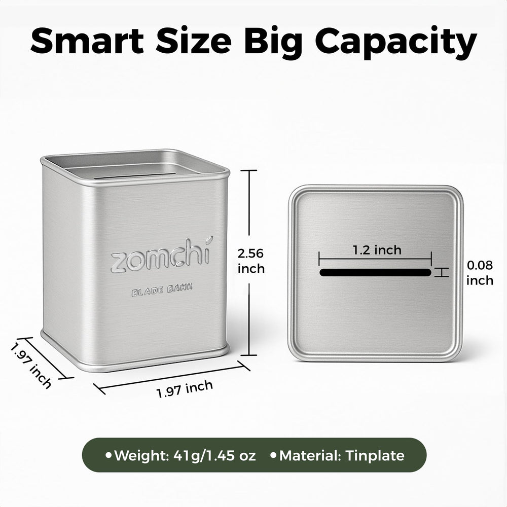 ZOMCHI Blade Bank metal construction is recyclable and durable