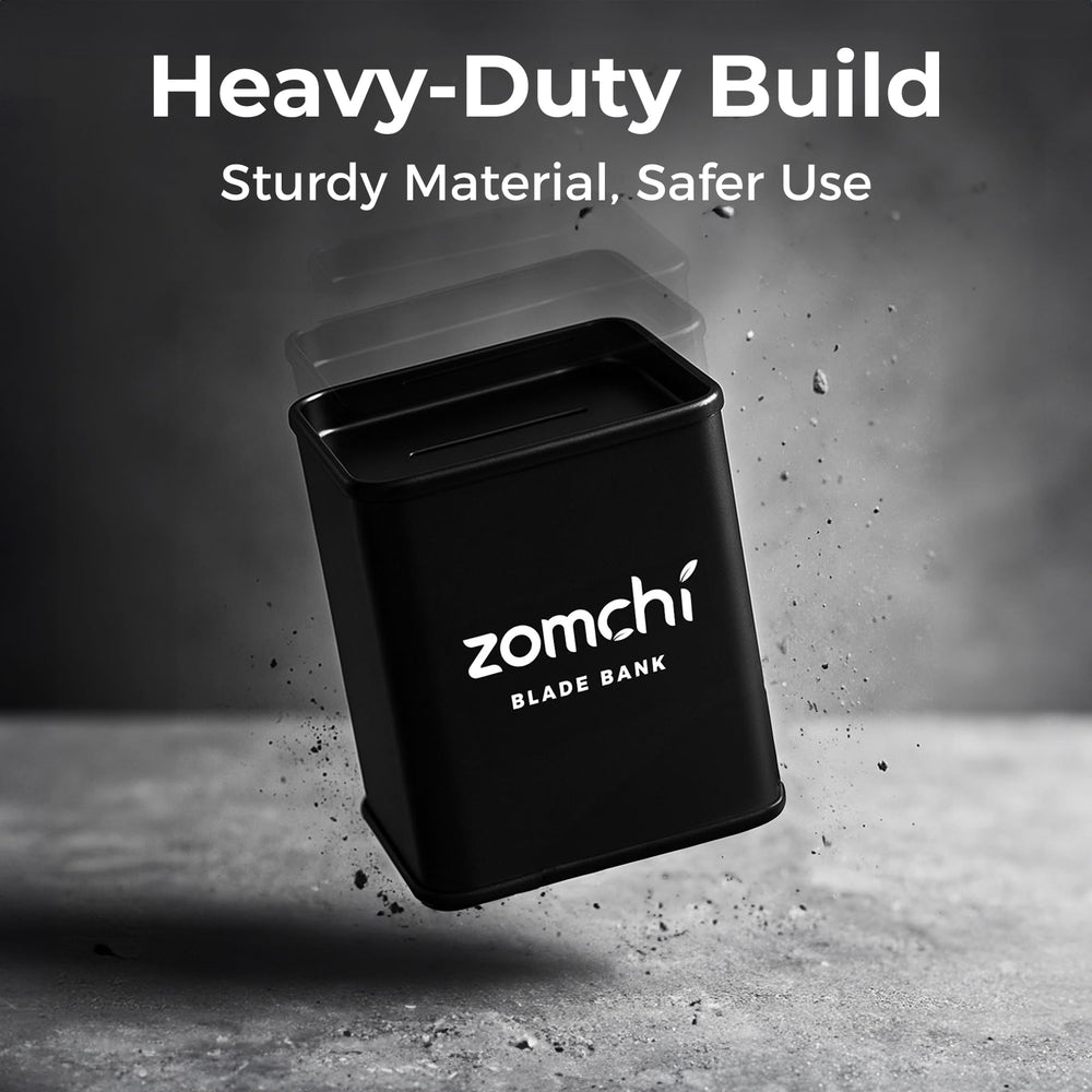 ZOMCHI blade bank no-spill disposal minimizes blade slips during emptying