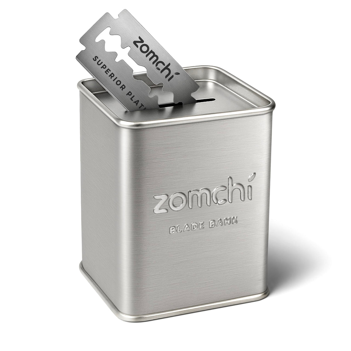 ZOMCHI Blade Bank top opening for safe disposal of razor blades