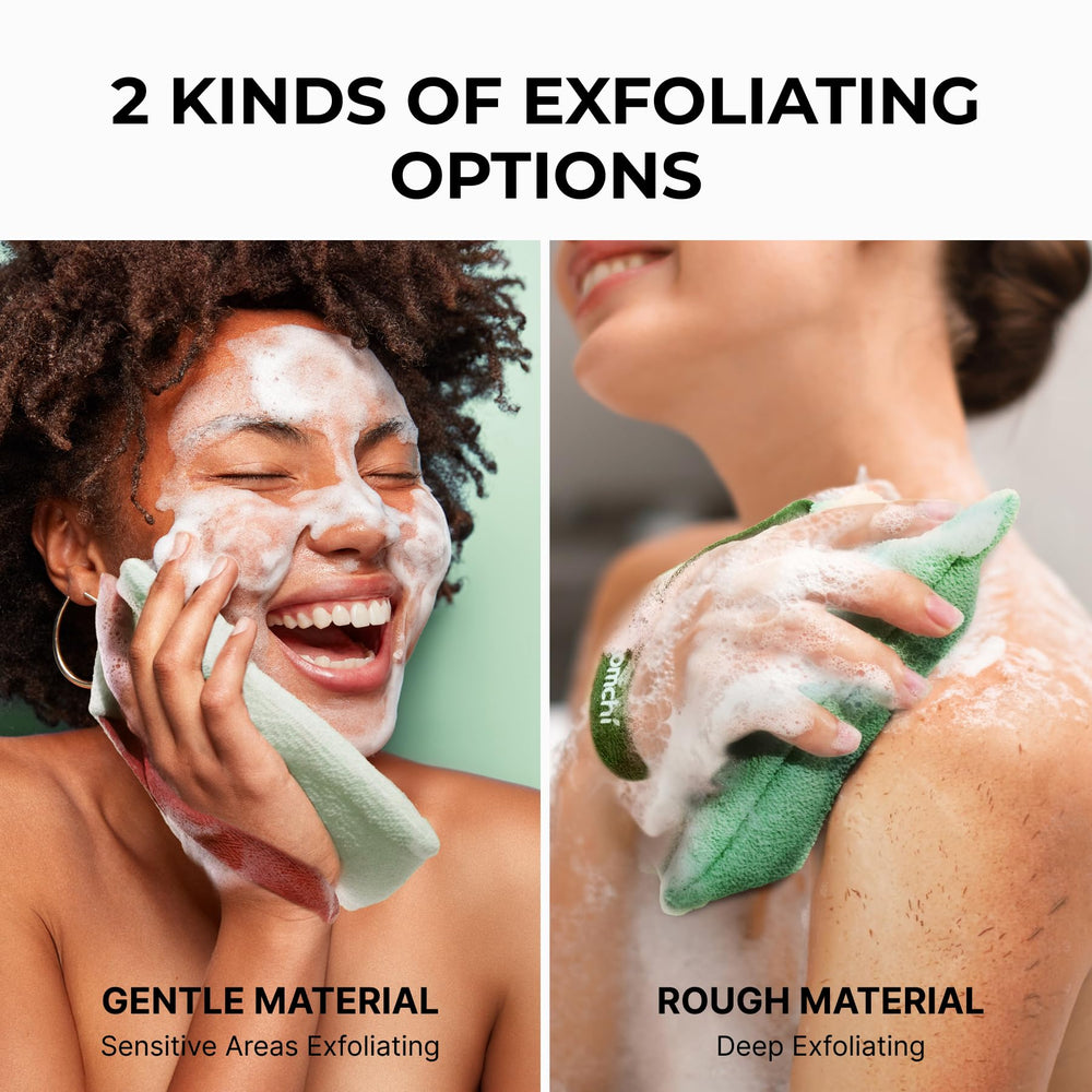Bolsas exfoliantes ZOMCHI duraderas de nylon para uso repetido y secado rápido.