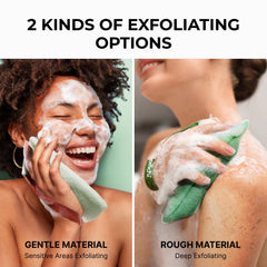 Bolsas exfoliantes ZOMCHI duraderas de nylon para uso repetido y secado rápido.