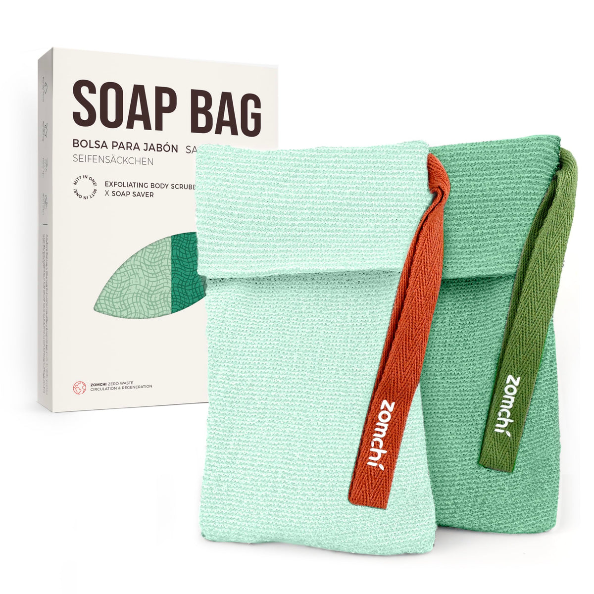 Bolsas exfoliantes ZOMCHI de exfoliación dura para piel áspera y zonas como pies y codos.