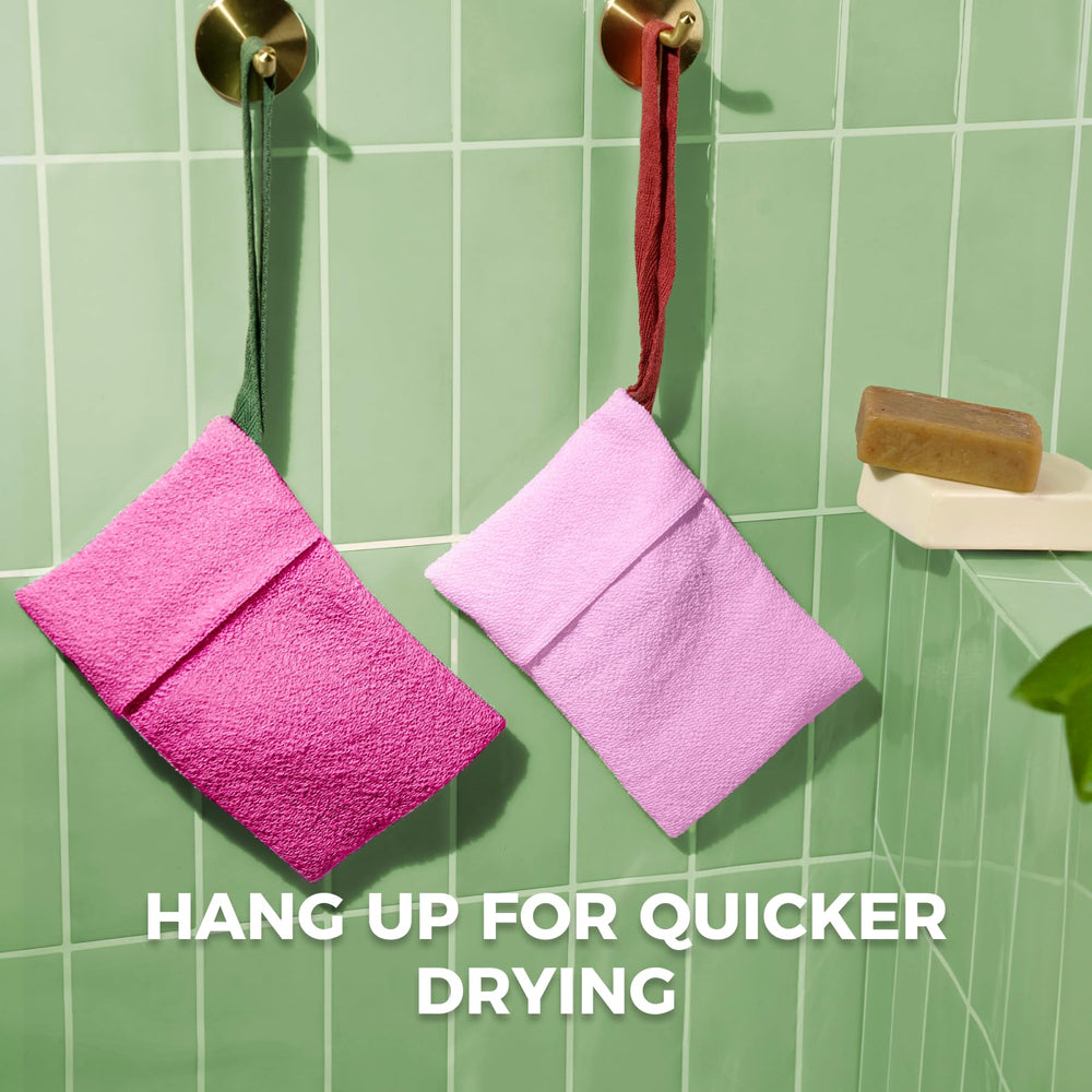 ZOMCHI bolsas-jabon gancho-colgante para baño rosa secado rápido
