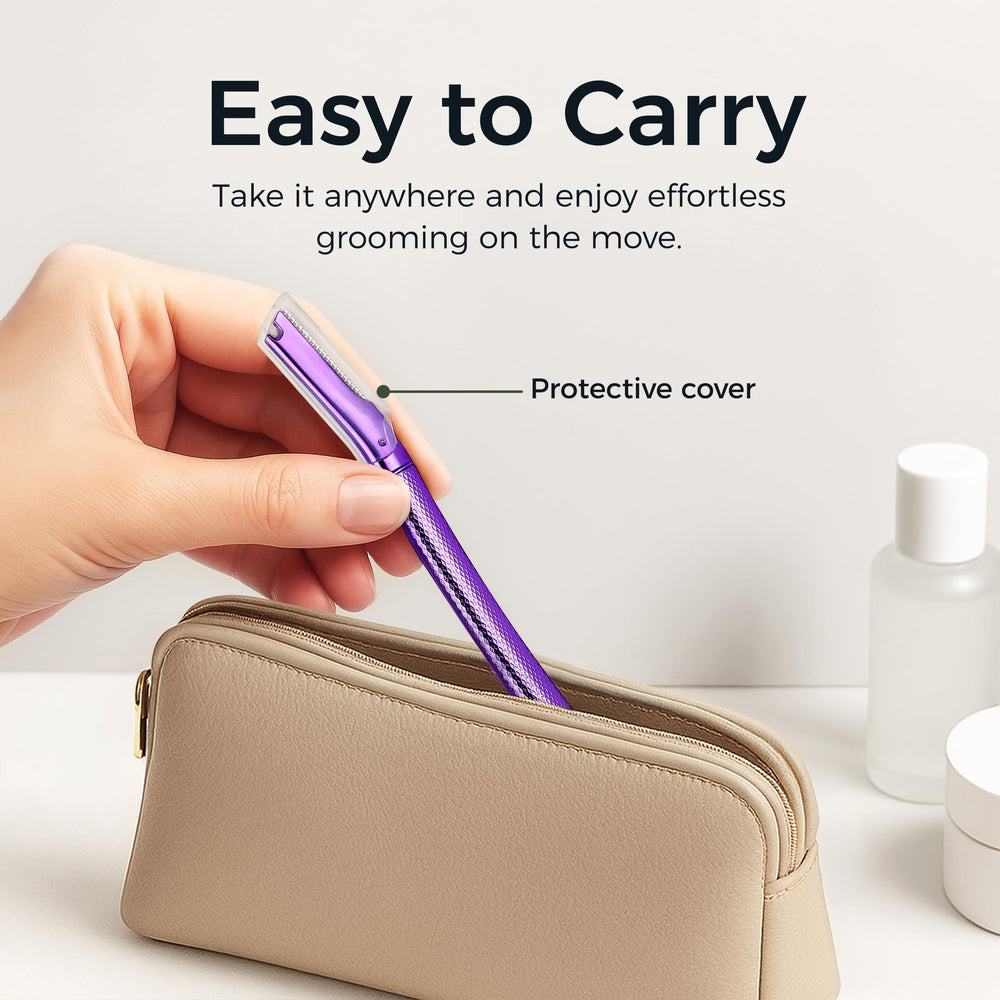 ZOMCHI purple handle design offers comfortable grip and control.