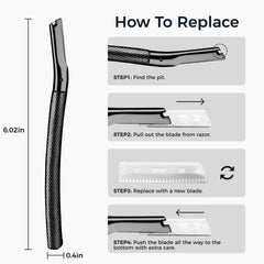 ZOMCHI Dermaplaning tool with precision cover for safe, controlled shaving