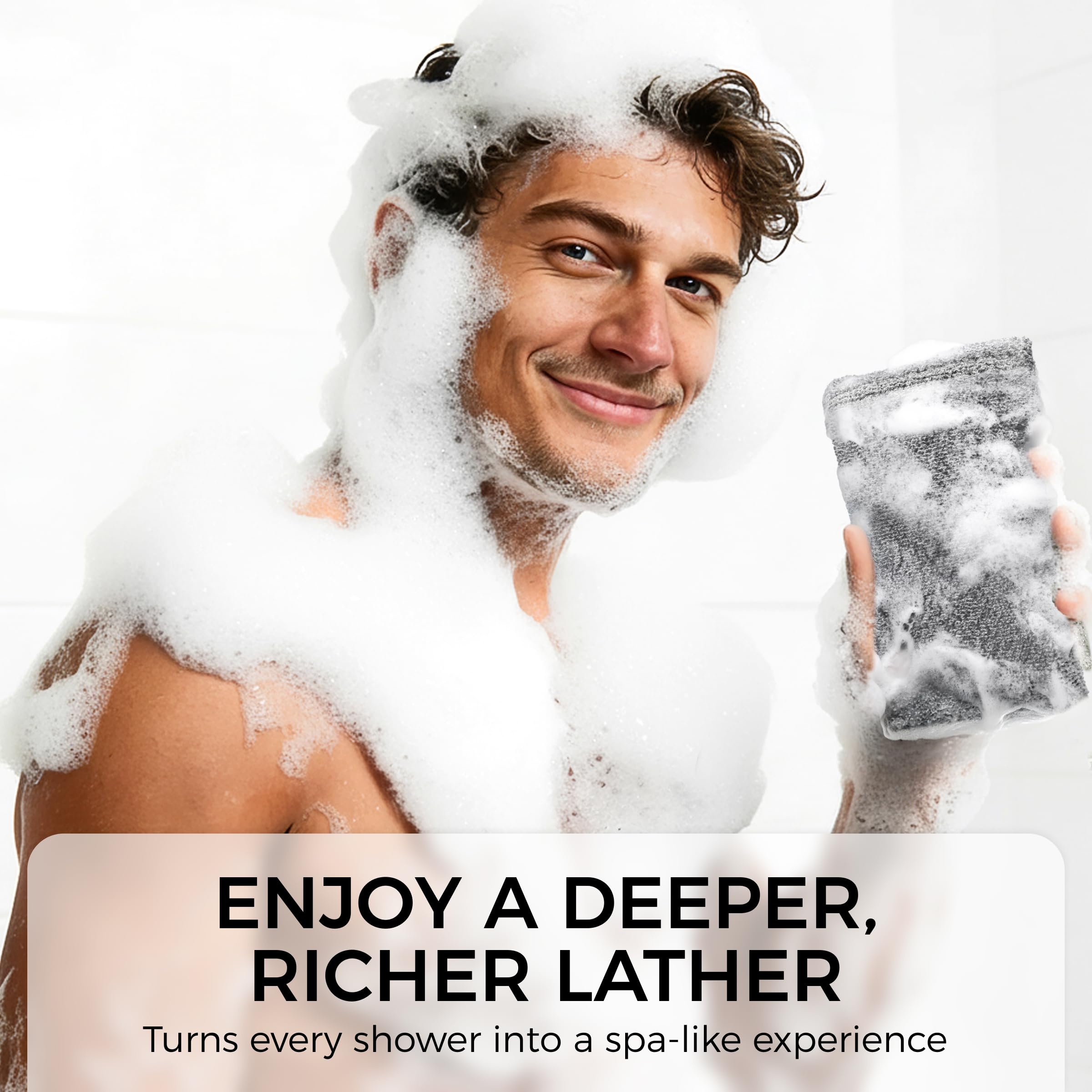 ZOMCHI diseño ergonómico facilita el agarre durante la exfoliación