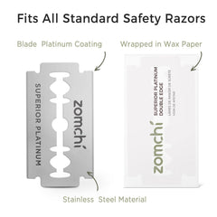 Zomchi 2.0 inner-pack packaging with five blades for easy travel