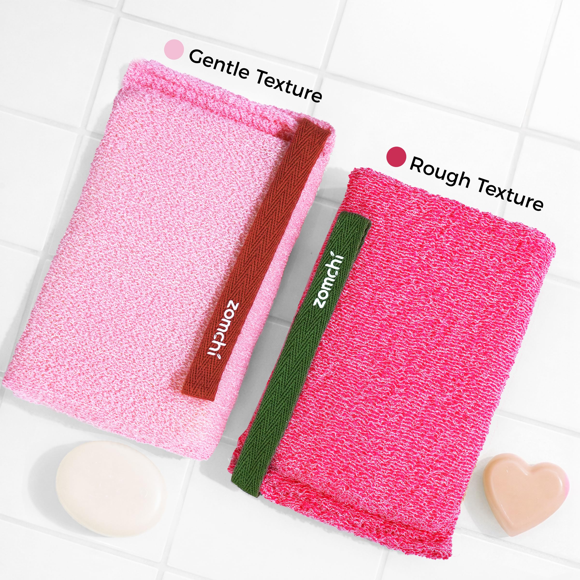 ZOMCHI exfoliante cuerpo doble textura para piel sensible