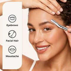ZOMCHI razor showing precision cover on blades for safe trimming.
