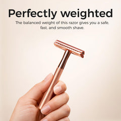 ZOMCHI metal safety razor construction conveys durability.