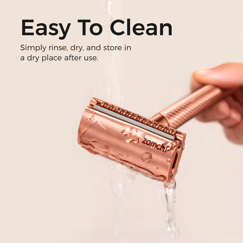 ZOMCHI plastic-free packaging supports an earth-friendly shave.