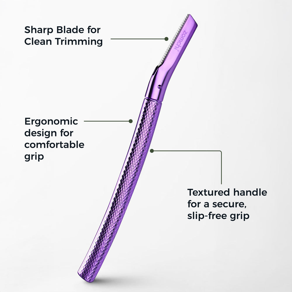 ZOMCHI versatile shaver trims eyebrows, upper lip, and chin precisely.