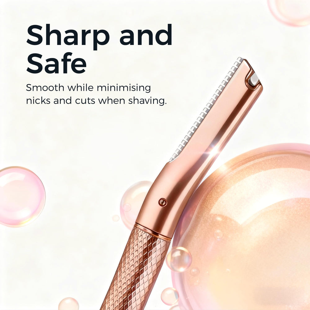 ZOMCHI replacement blades pack in rose gold for ongoing care.