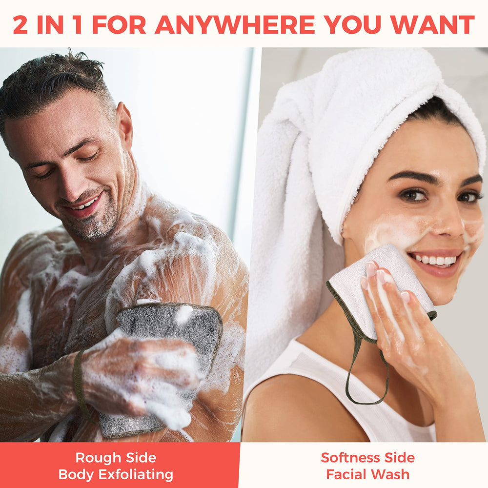 ZOMCHI toalla exfoliante genera espuma rápida y lujosa.