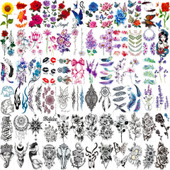 Zomme flower tattoo designs for elegant, temporary body art you can wear all week