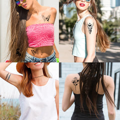 Zomme glitter tattoos stay vivid and waterproof for events