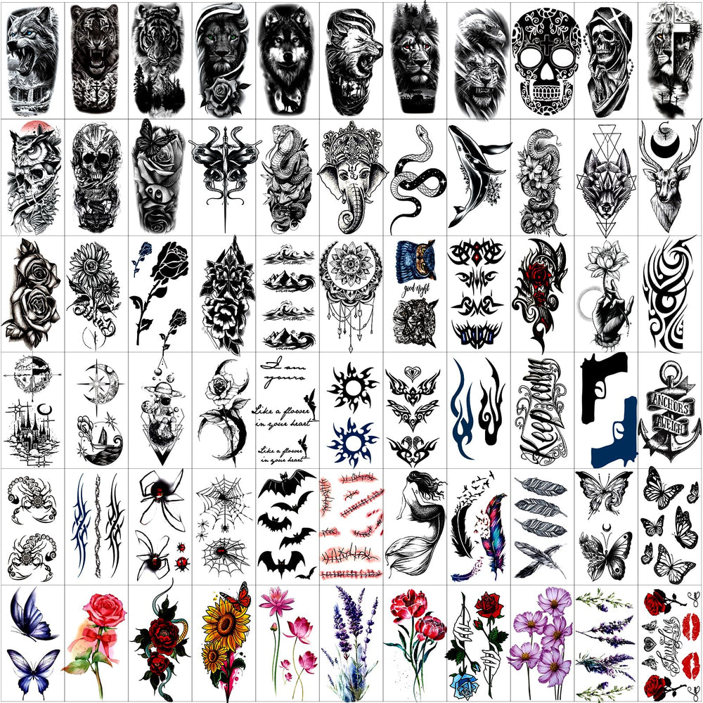 Zomme tatuajes temporales arte tribal, cambio rápido de estilo