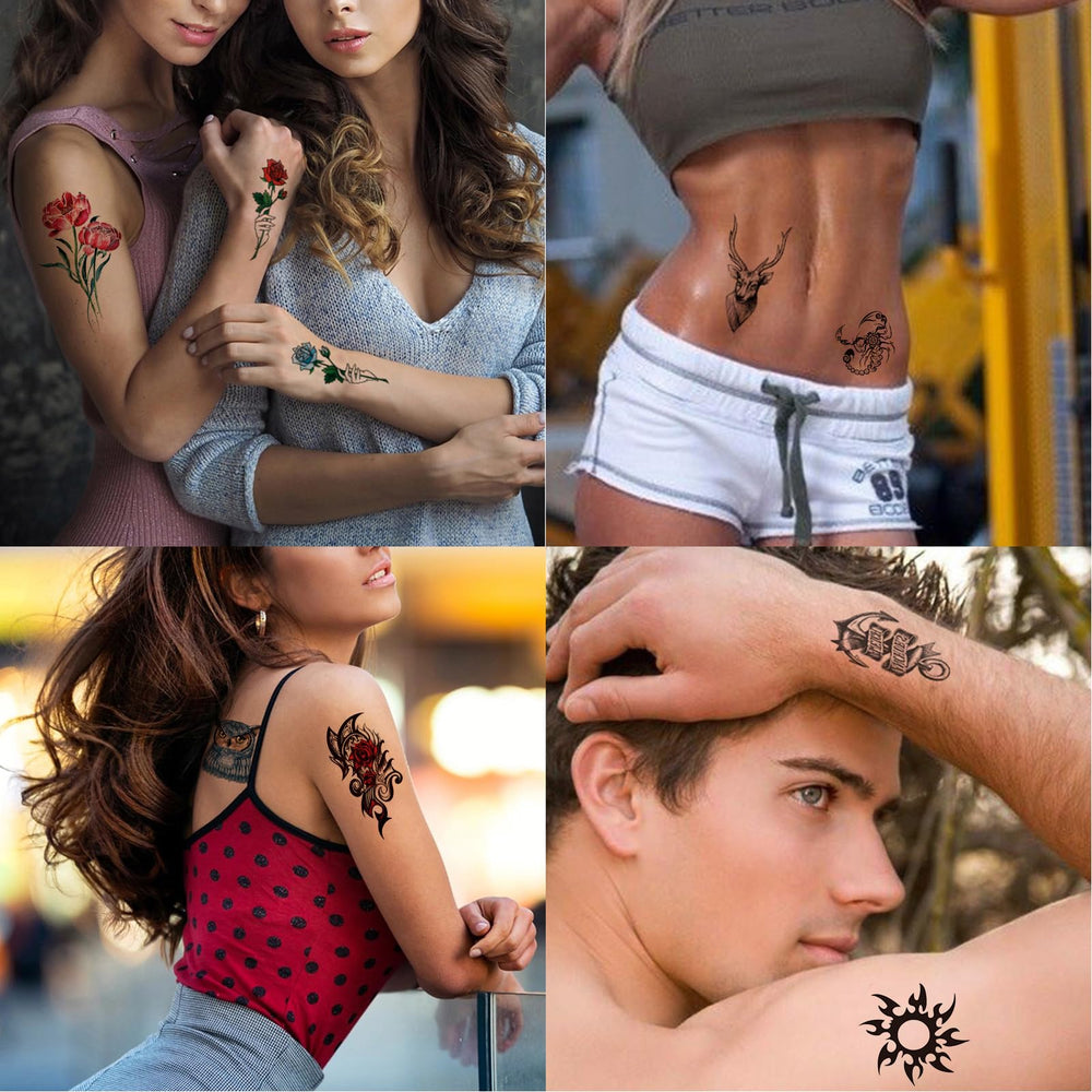 Zomme tatuajes temporales figuras geometricas, estilo contemporáneo para brazos