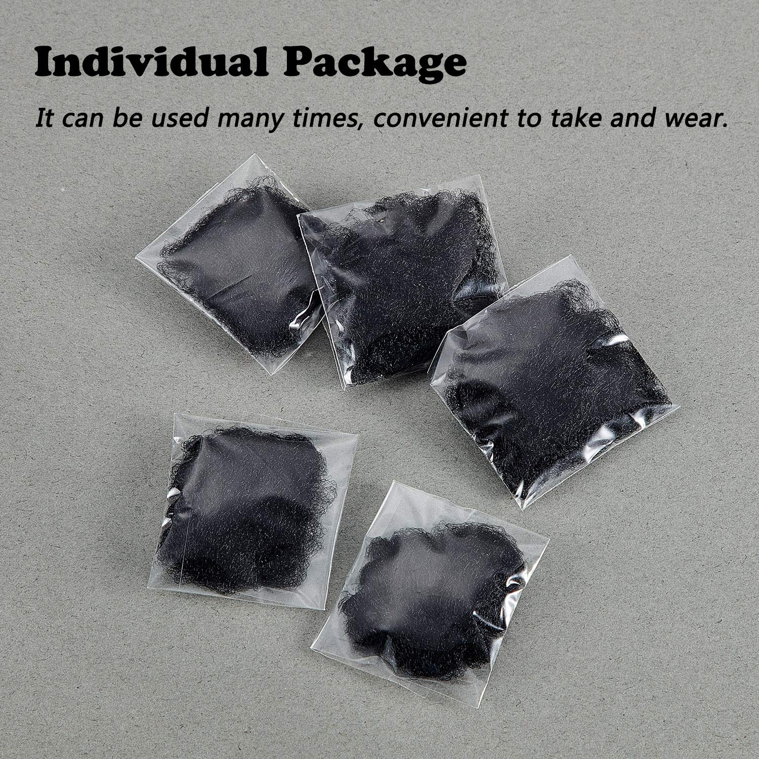 Black Zonon hair net worn by model for discreet daily wear.