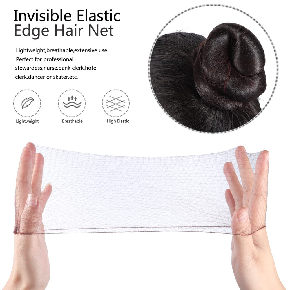 U-shaped pins included with Zonon bun net set for securing buns.