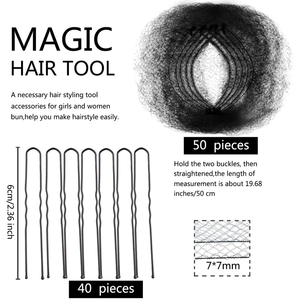 Zonon 50cm hair net shown in individual packaging for easy storage.