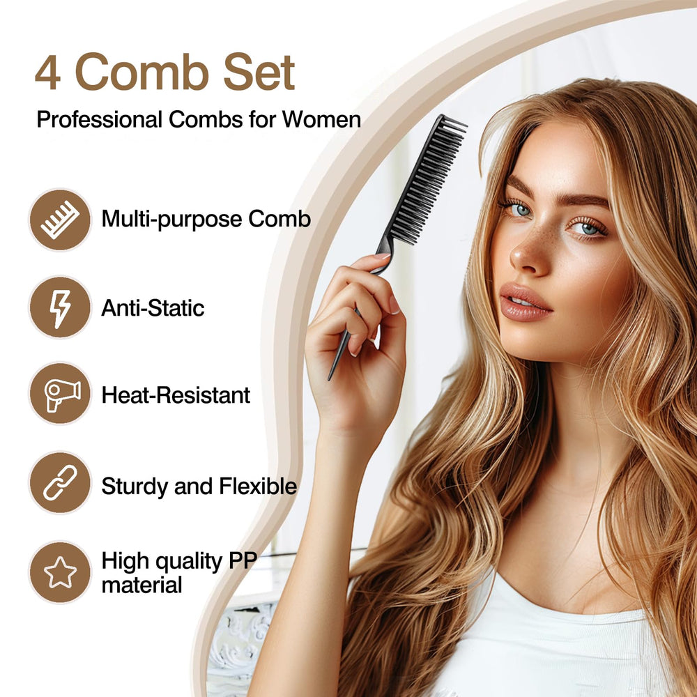 Zoolinn detangling comb with flexible bristles reduces breakage during use.