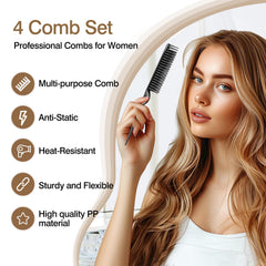 Zoolinn detangling comb with flexible bristles reduces breakage during use.