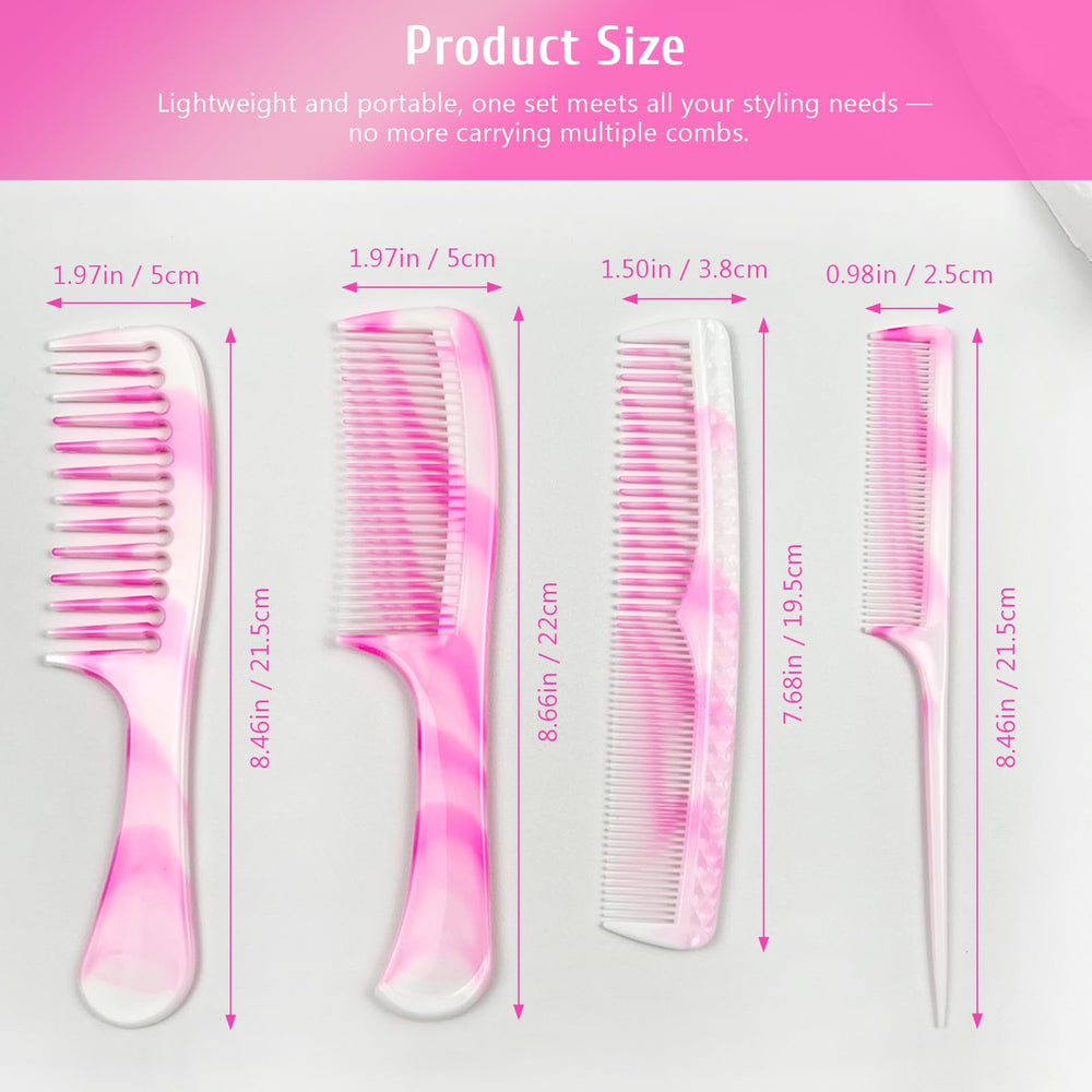 Zoolinn dual sided comb pink blends detangling and shaping in one tool.