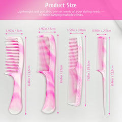 Zoolinn dual sided comb pink blends detangling and shaping in one tool.