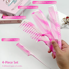 Zoolinn fine tooth comb pink smooths and finishes hair.