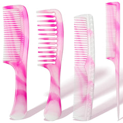 Zoolinn rat tail comb pink for precise sectioning and styling.