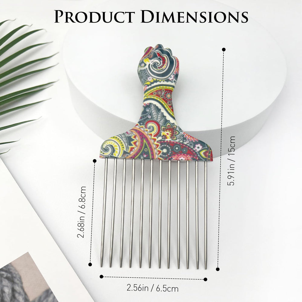 Zoolinn hair pick with ergonomic handle for comfortable salon and home use.