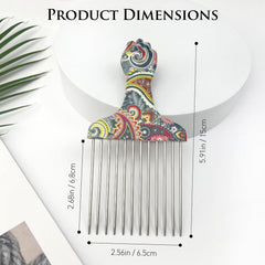 Zoolinn hair pick with ergonomic handle for comfortable salon and home use.