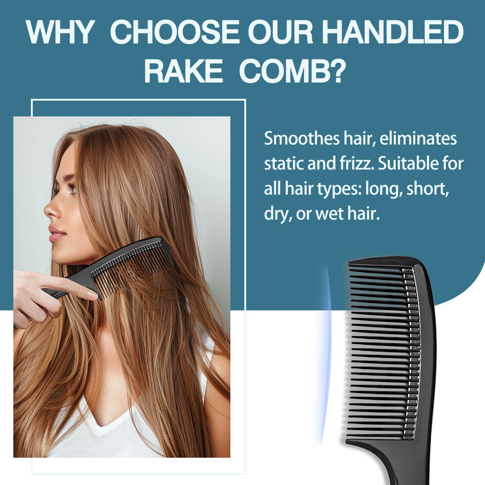Zoolinn deep-cut teeth design ensures effective detangling and volume boost for medium to long hair.