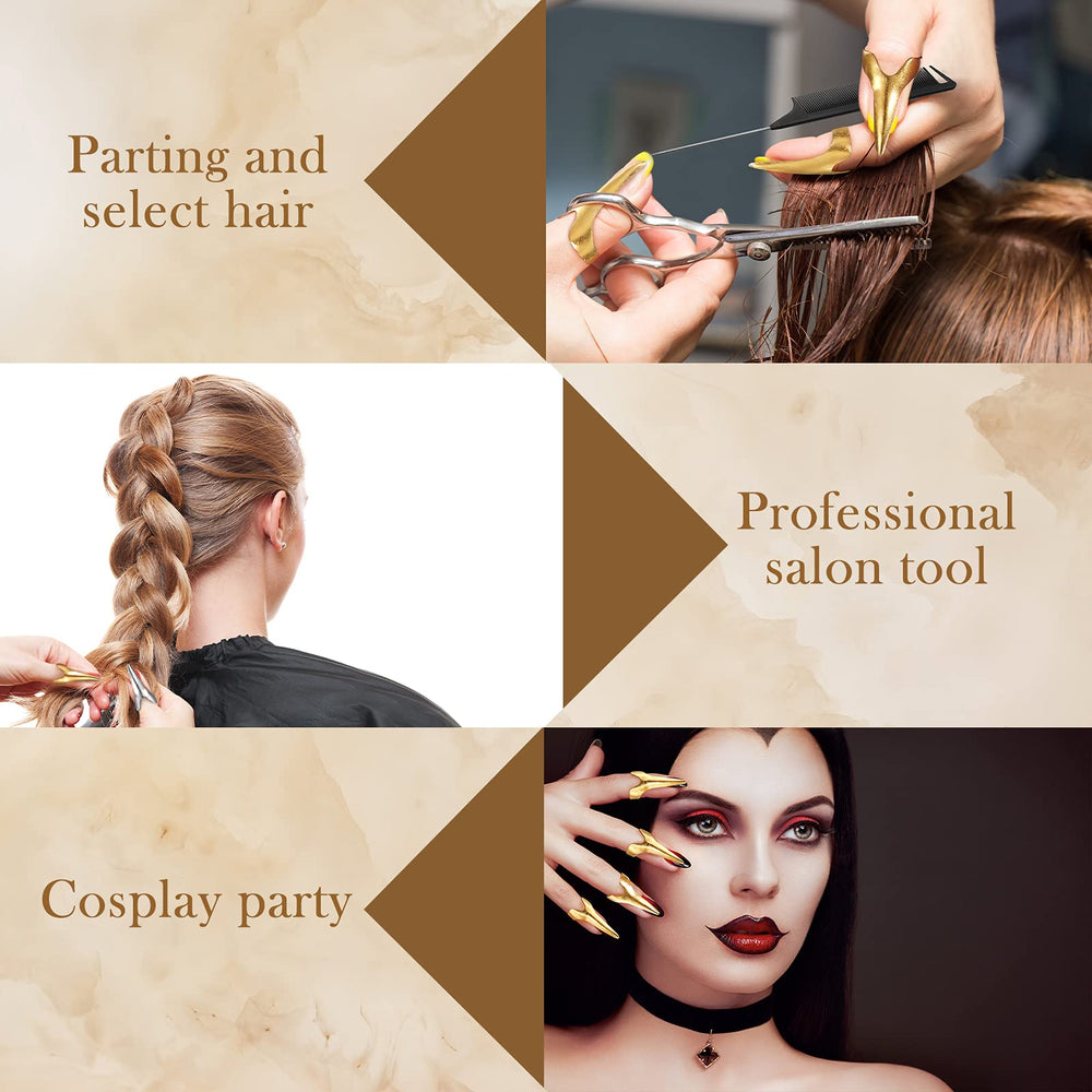 Zopeal durable, lightweight metal rings protect hair while styling.