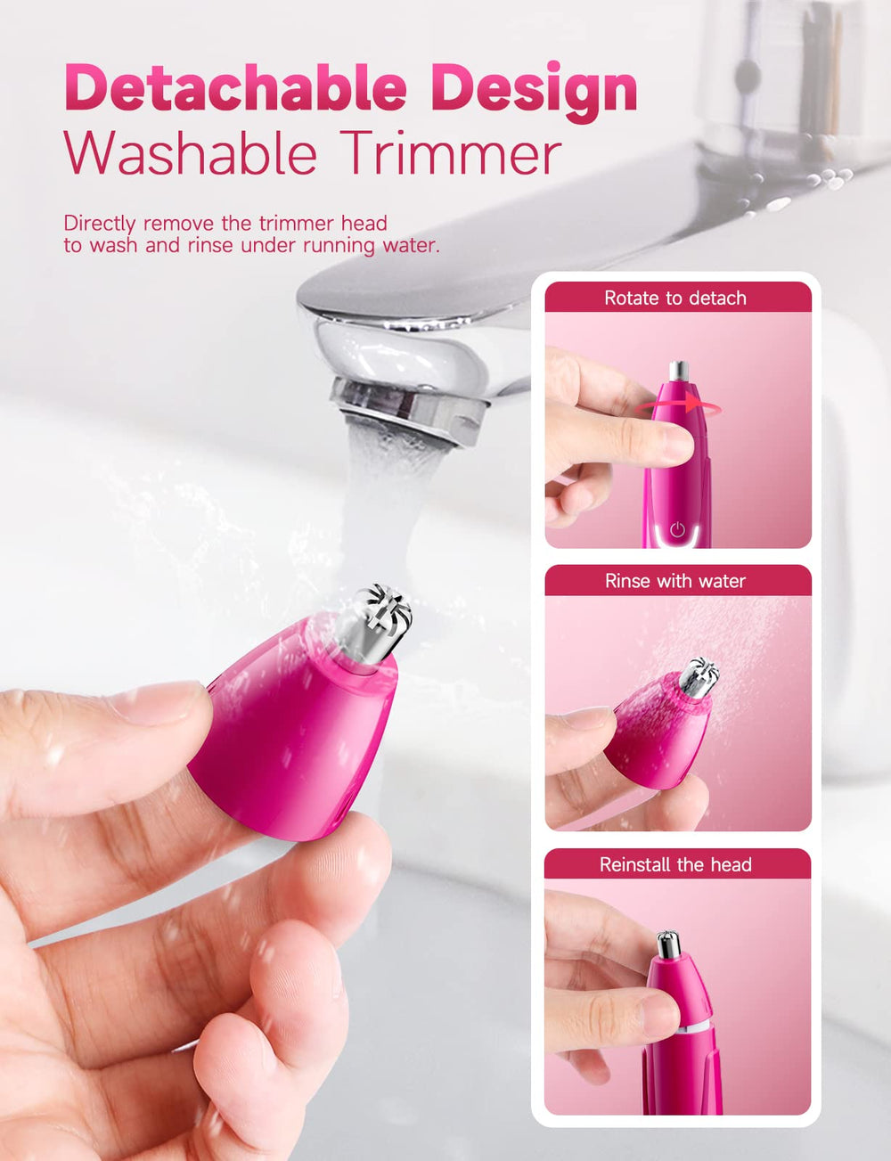ZORAMI Compact travel design fits neatly in your grooming kit.