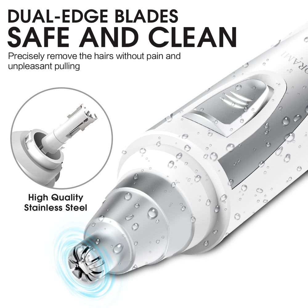 ZORAMI dual-edge blades close-up emphasizing smooth trimming.