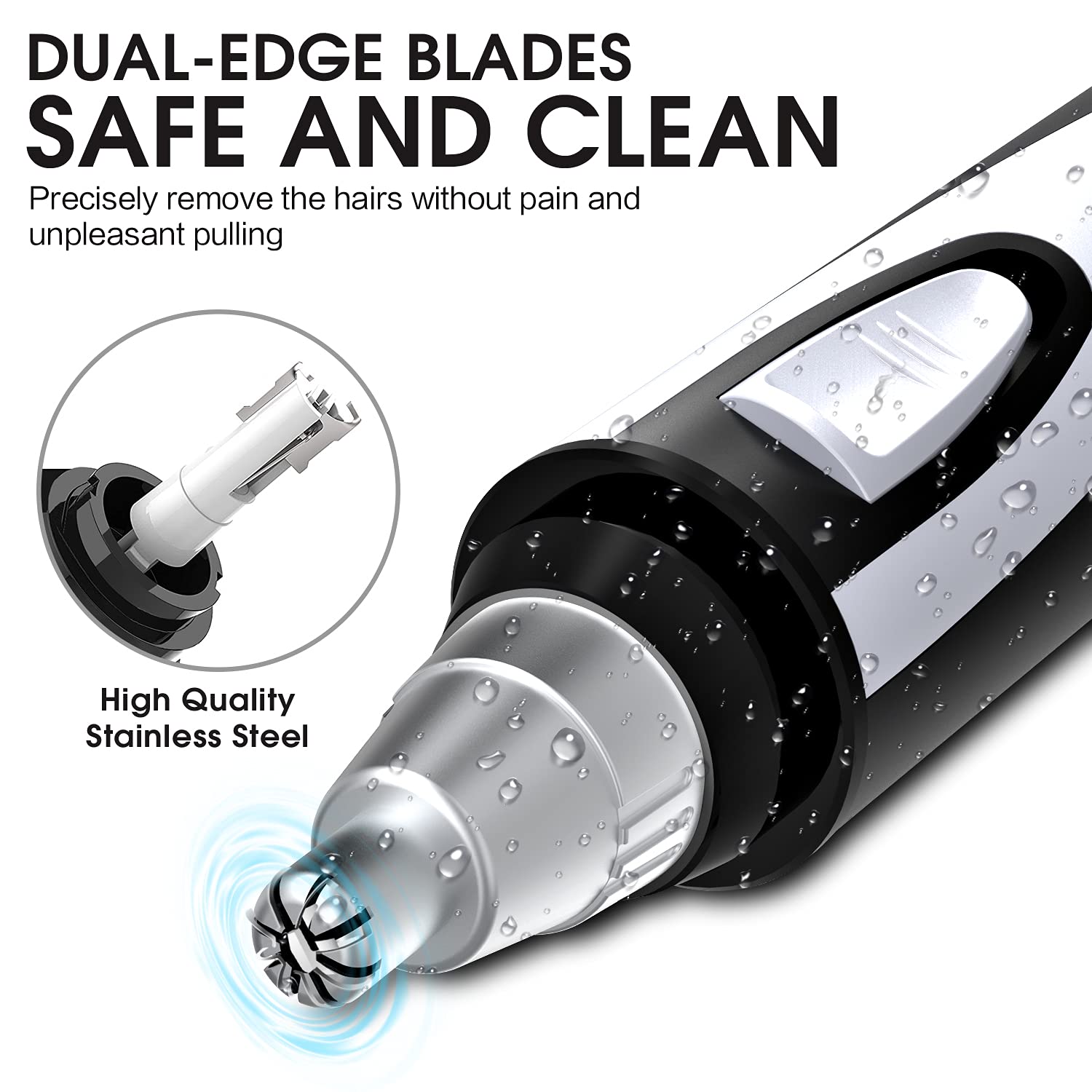 ZORAMI IPX7 waterproof design enables easy cleaning and shower-safe use.