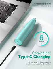 ZORAMI trimmer with USB-C charging enables convenient charging anywhere