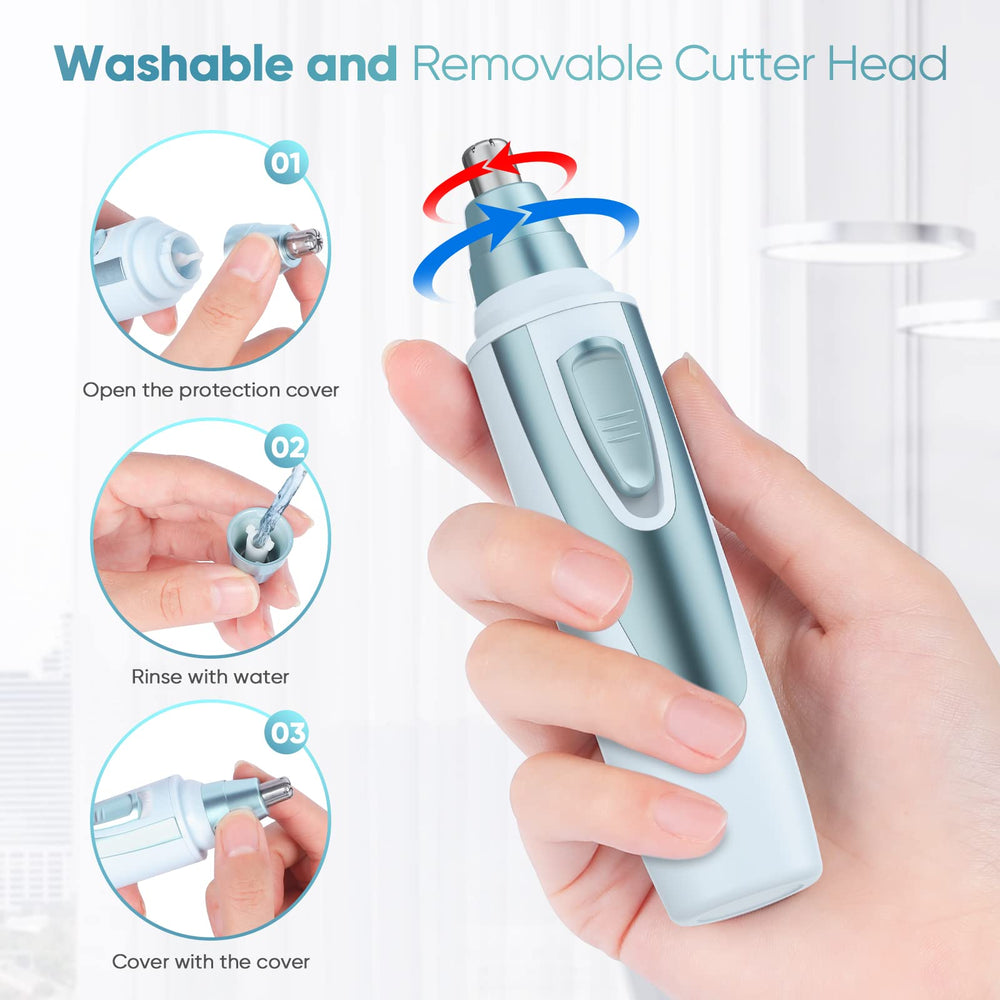 ZORAMI washable trimmer head allows easy maintenance and hygiene