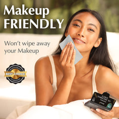ZOROM'S makeup-friendly oil-absorbing sheets preserve makeup while reducing shine.